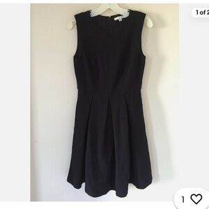 Boden Classic Black Sleeveless Fit & Flare Dress